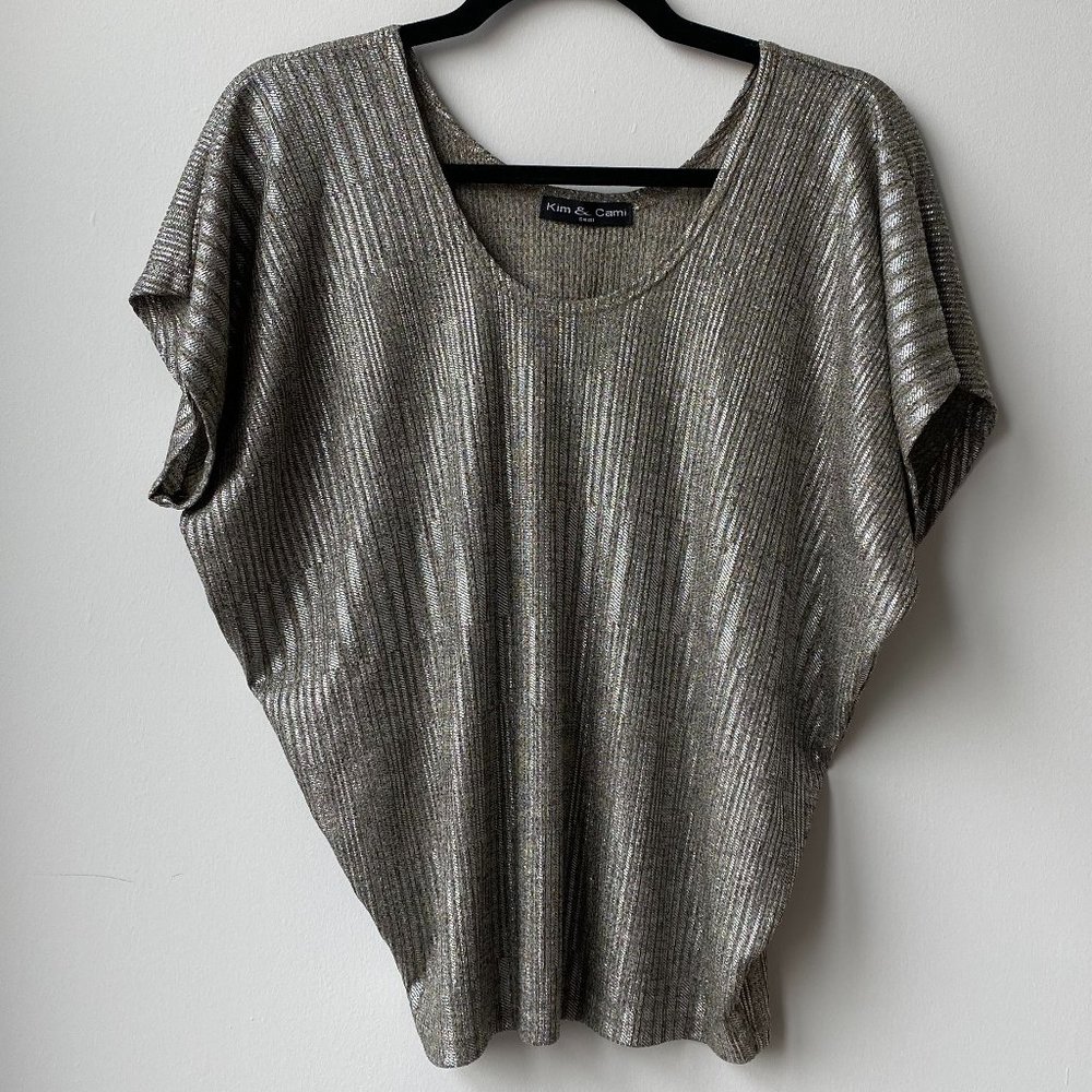 Metallic Gold/Silver Top